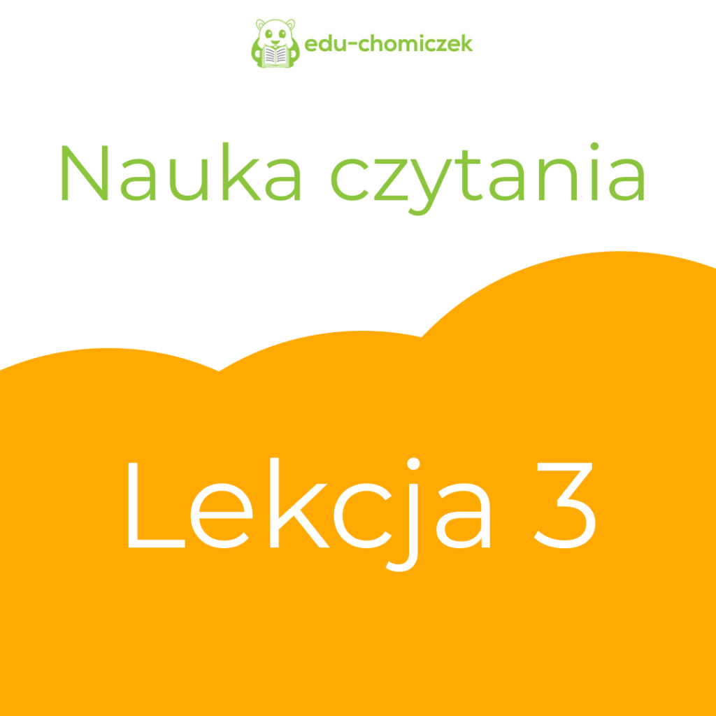 Produkt lekcja 3 nauka czytania