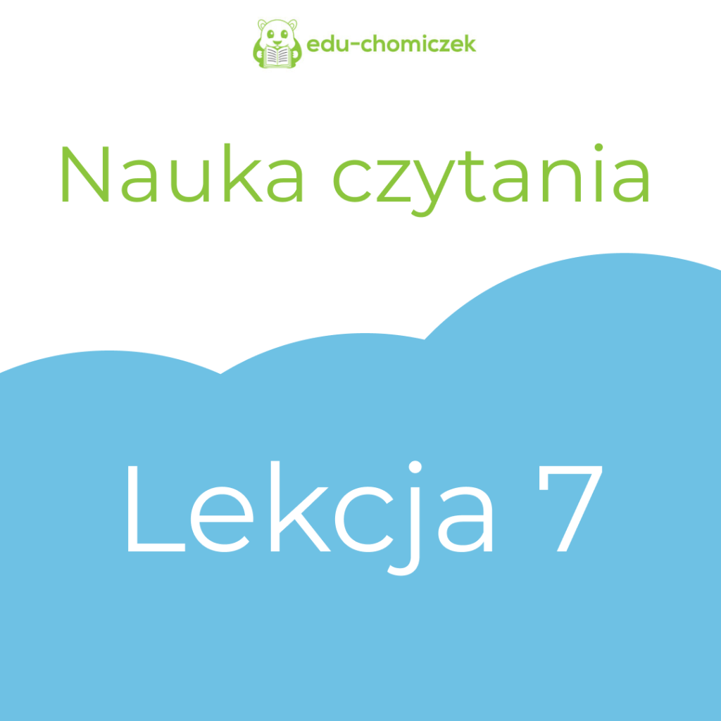 Produkt lekcja 7 nauka czytania