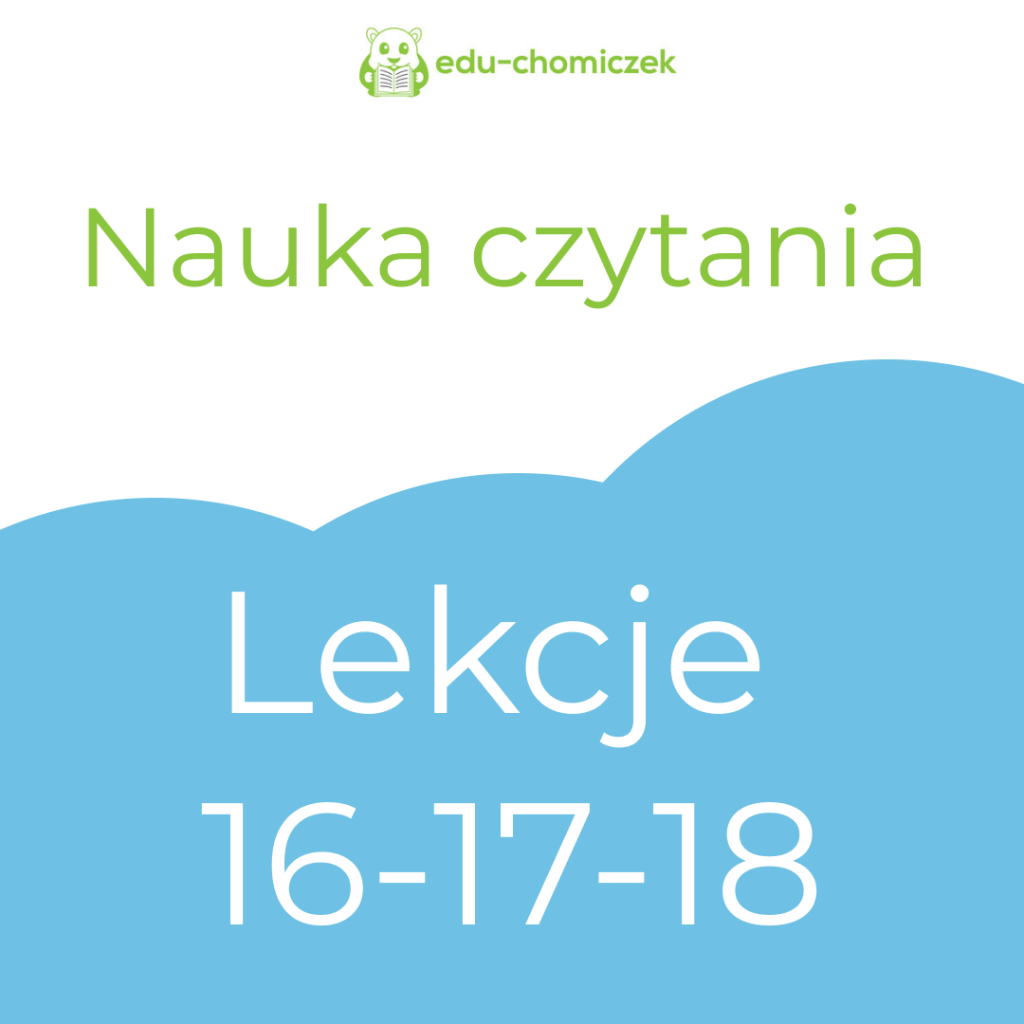 Produkt lekcje 16-17-18 nauka czytania